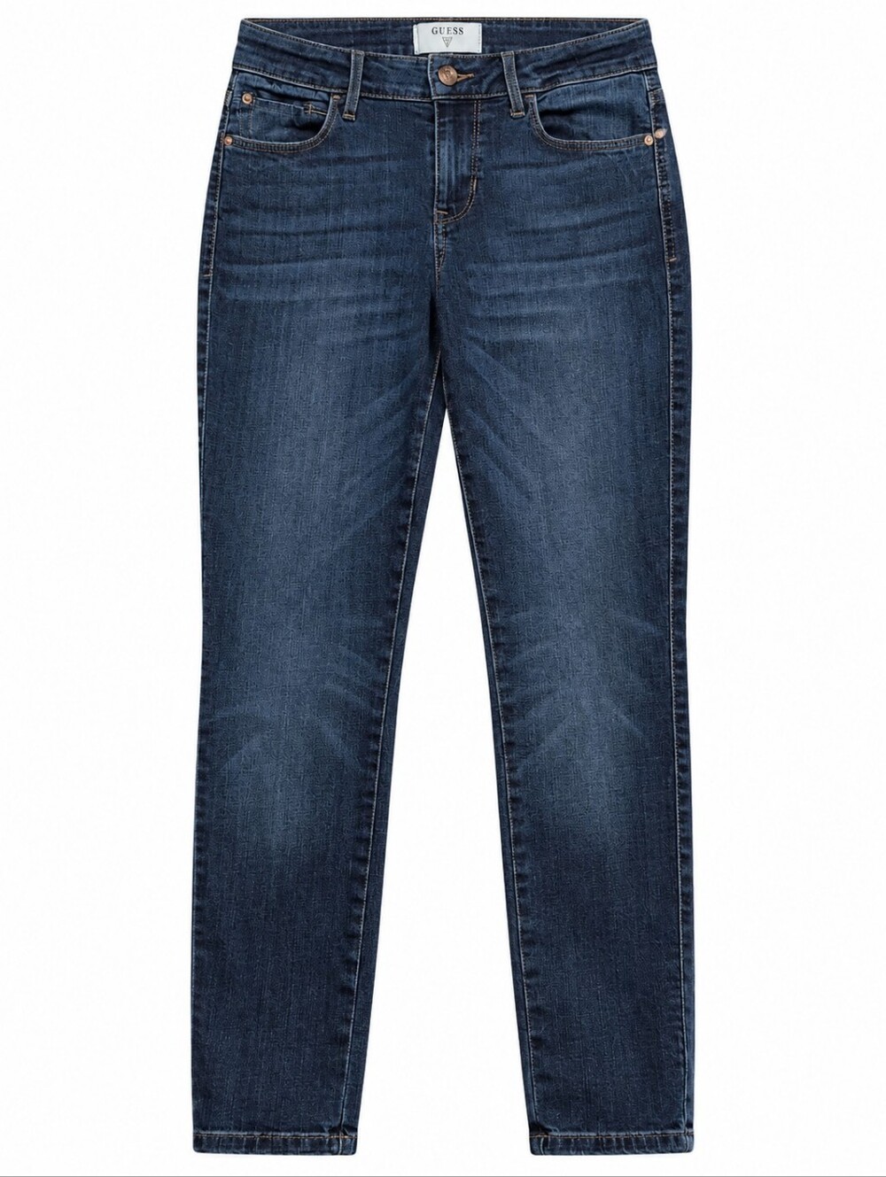 GUESS Women's Dark Blue Straight Leg Jeans